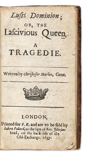 Female Provenance, Female Printer. Dekker, Thomas (c. 1572-1632) Lusts Dominion; or, The Lascivious Queen. A Tragedie.